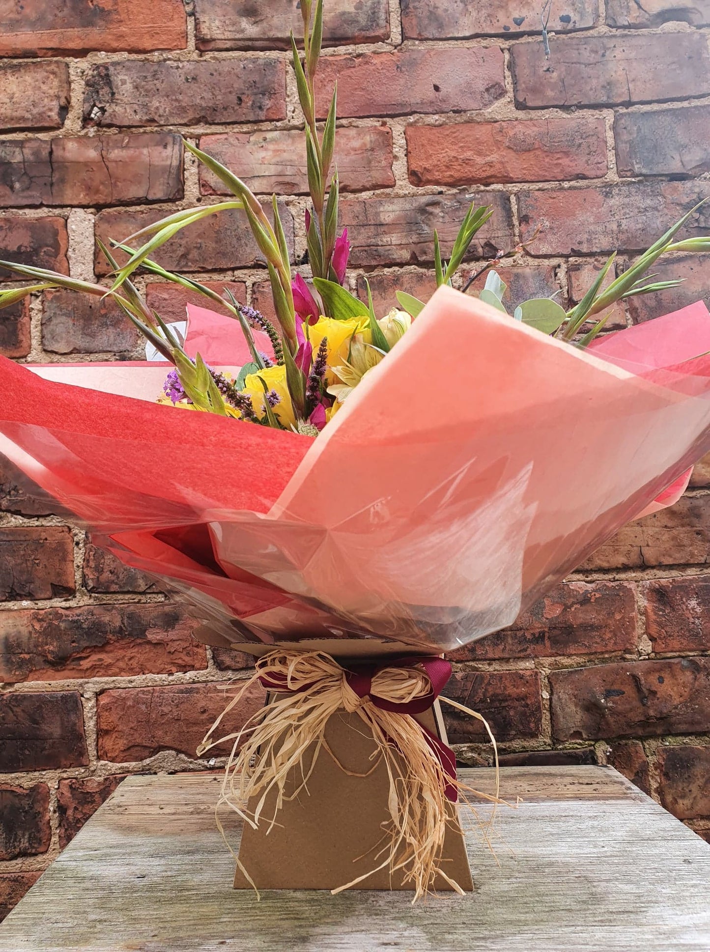 Extra Large Hand Tied Bouquet In Aqua Box