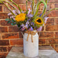 Florist's Choice Seasonal Hand Tied Bouquet In Metal Urn