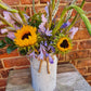 Florist's Choice Seasonal Hand Tied Bouquet In Metal Urn