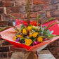 Extra Large Hand Tied Bouquet In Aqua Box
