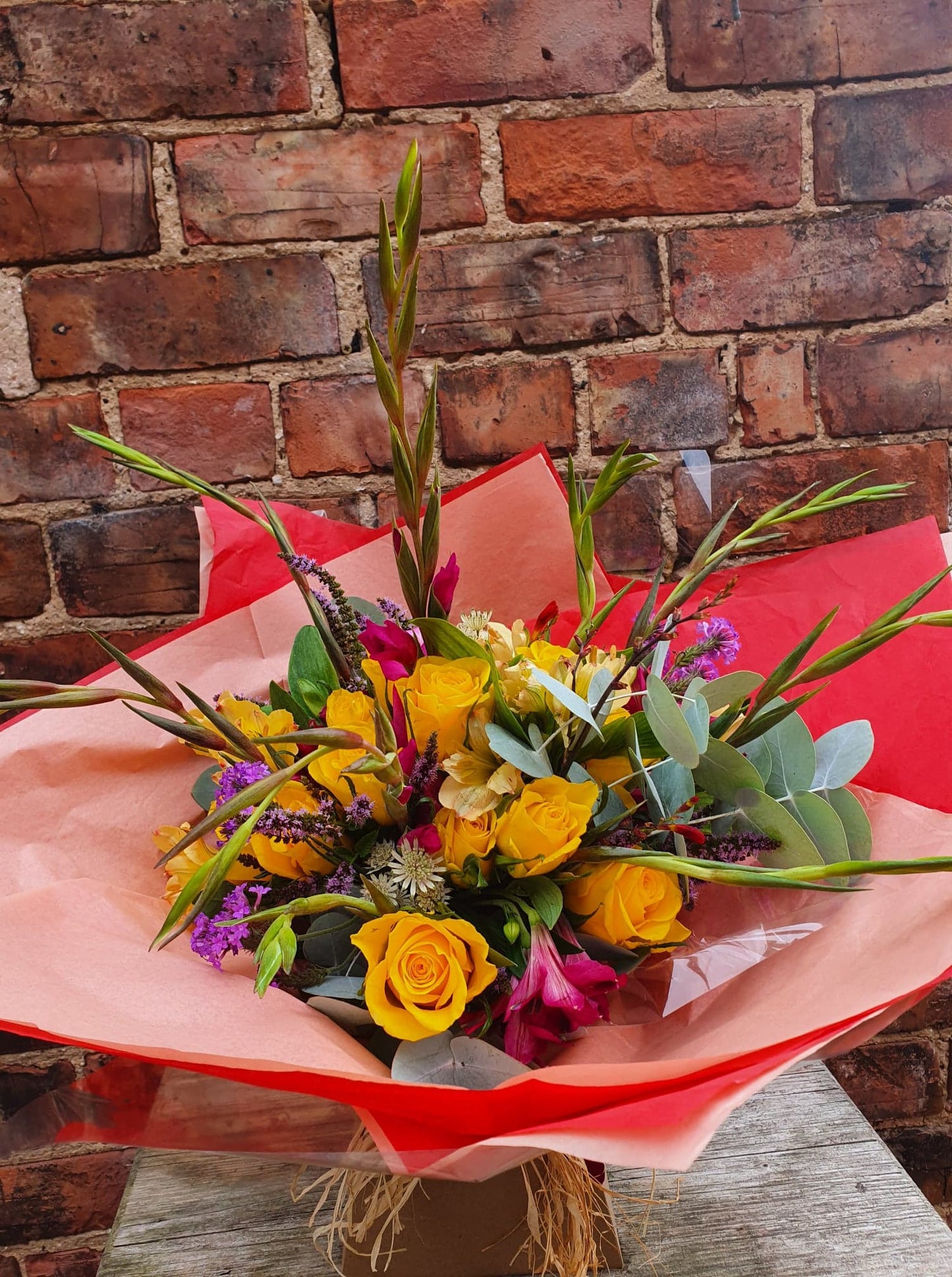 Extra Large Hand Tied Bouquet In Aqua Box