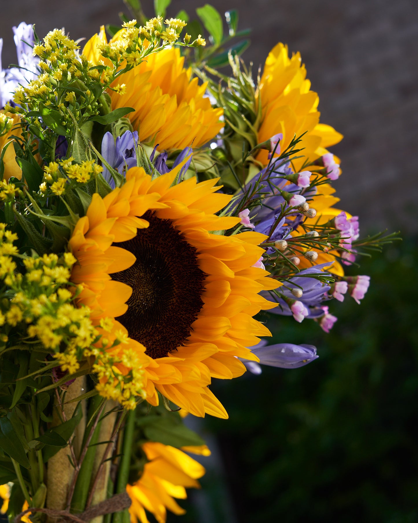 Florist's Choice Seasonal Hand Tied Bouquet In Aqua Box (Pictured £35)