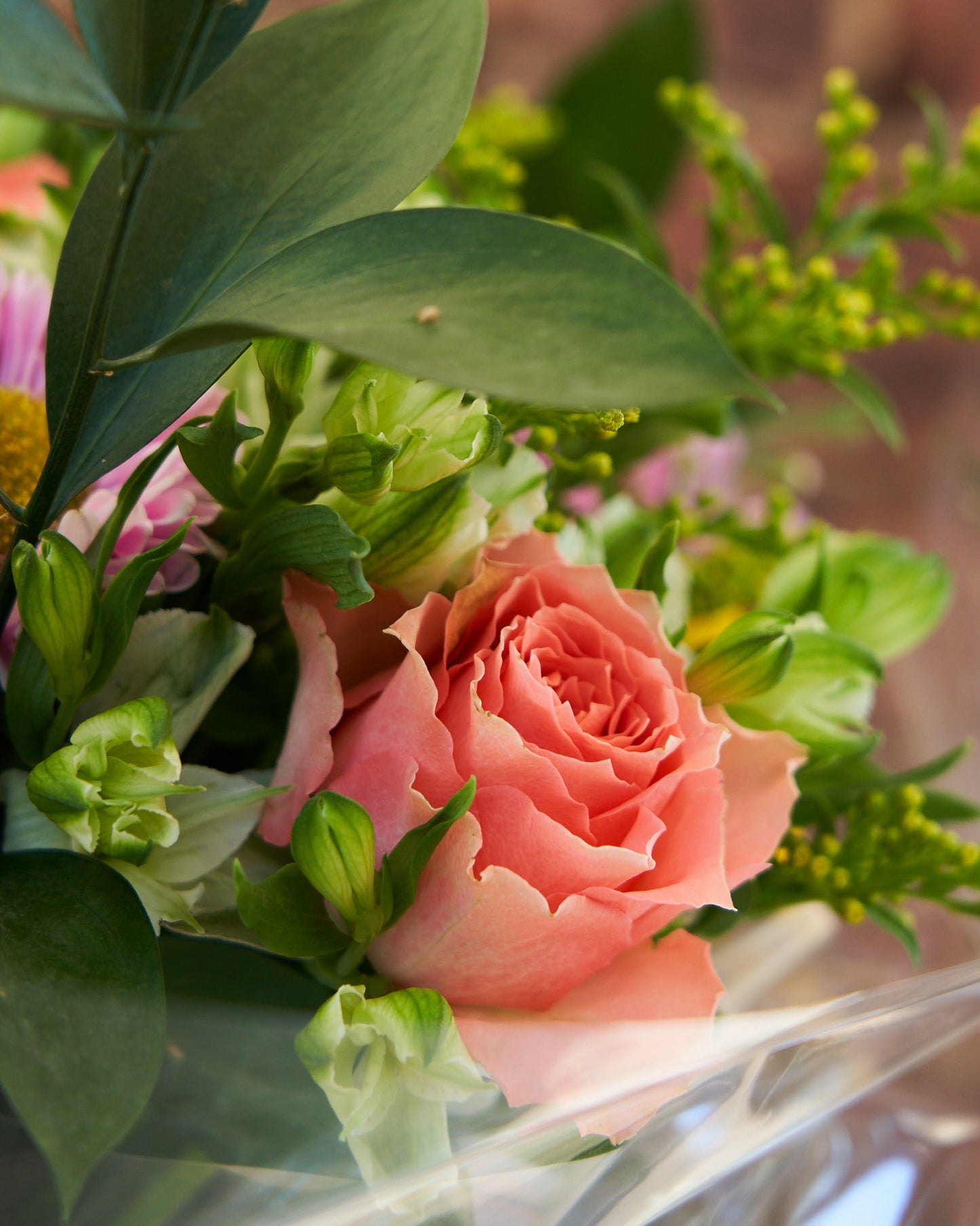 Florist's Choice Hand Tied Bouquet In Aqua Box (Pictured £20)