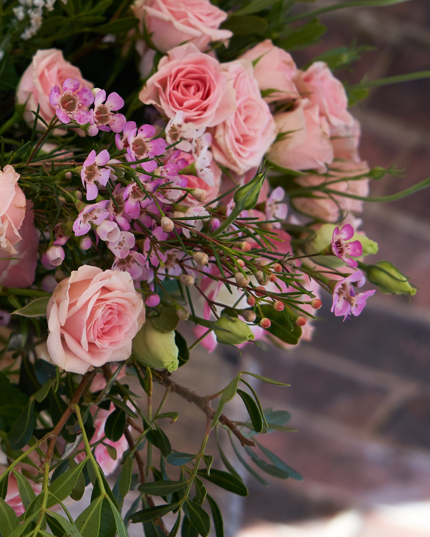 Rose Hand Tied Bouquet (Pictured £40)