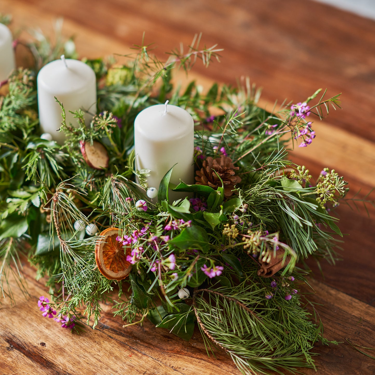 Large 3 Candle Table Centre