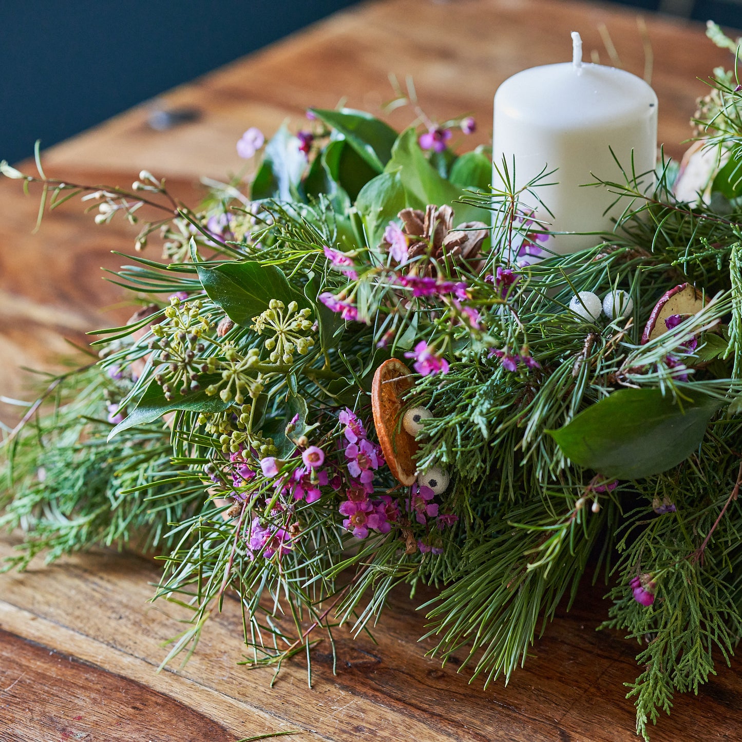 Large 3 Candle Table Centre