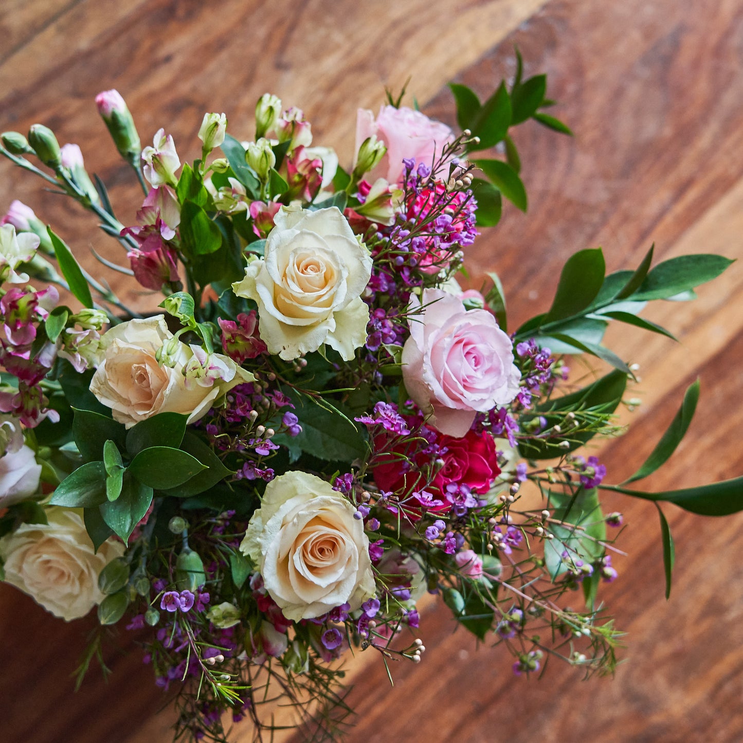 Florist's Choice Hand Tied Bouquet In Kraft Box